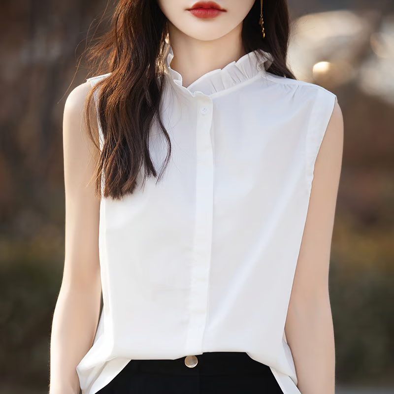 【木耳邊打底衫】時尚超百搭，無痕木耳邊打底衫，性感有型，修身顯瘦，舒適親膚